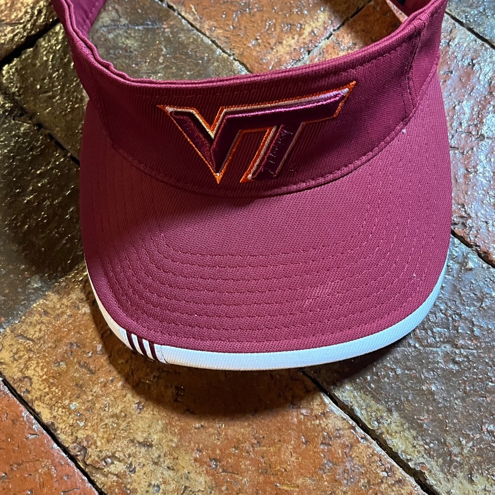 Virginia Tech Hokies Adidas visor cap. Adjustable.